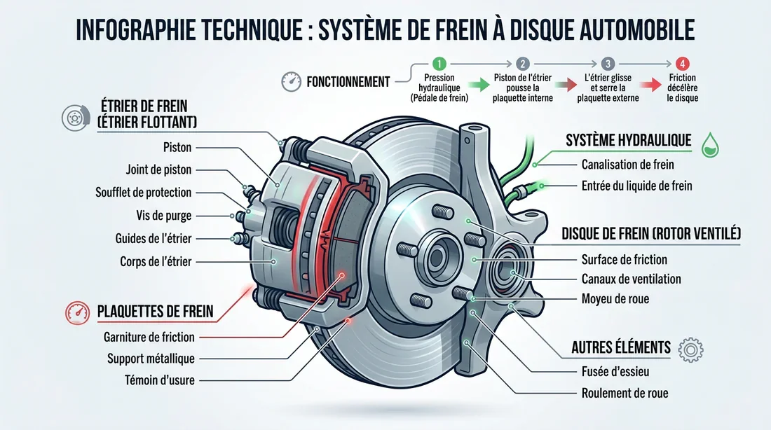 Le rodage des plaquettes : la cause la plus courante